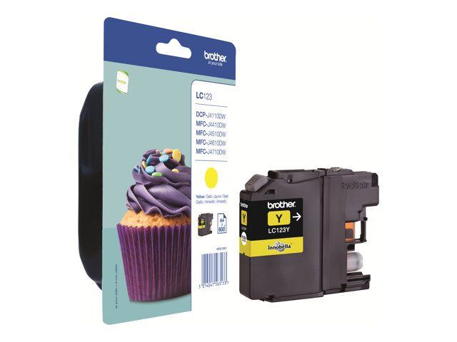 BROTHER CARTUCHO DE TINTA LC-123 AMARILLO – Nurishi Online